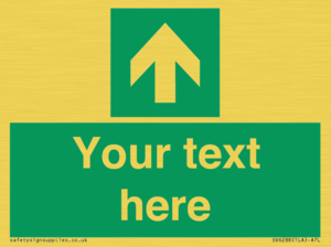 Safe condition Custom arrow up sign